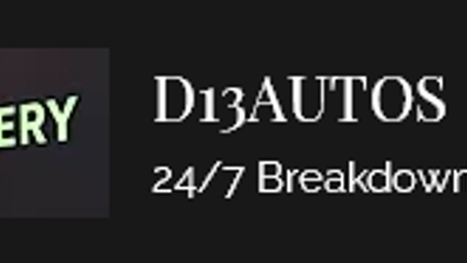 D13 Recovery